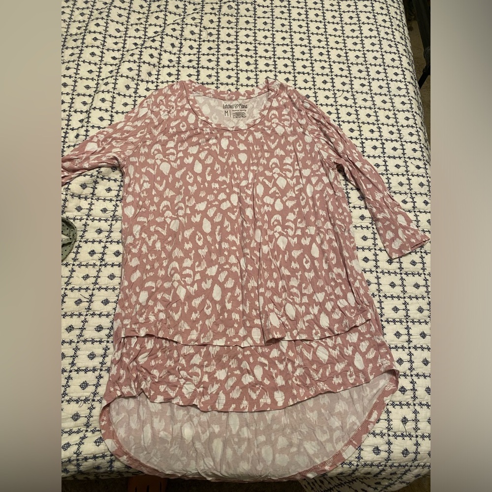 Latched Mama 3/4 sleeve nursing top